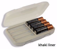 Khaki liner AA Battery Case